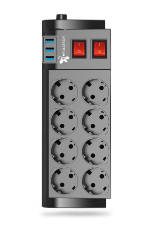 Fulltech FTR-08 8’li Termal Akım Korumalı Priz