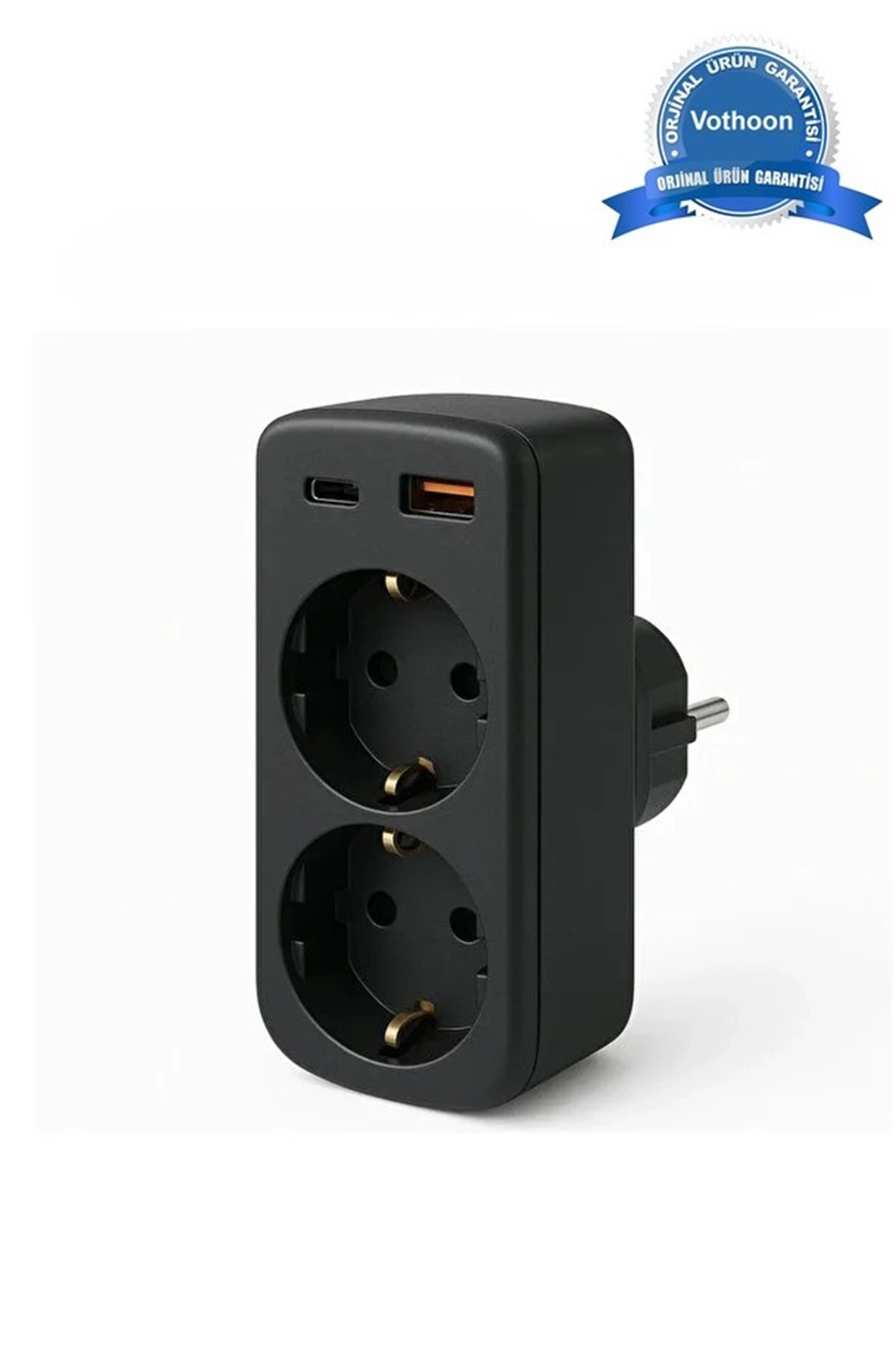 Çoklu Priz Yüksek Gerilim Korumalı 2’Lİ Priz 1XUSB 1XType-C Çıkışlı Grup Priz Çoğaltıcı