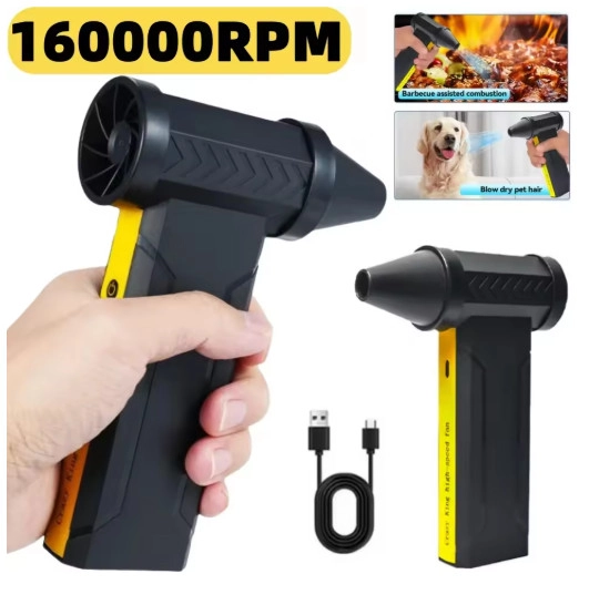Turbo Jet 160000RPM Şarjlı Turbo Jet Şiddetli Fan Yüksek Hızlı Güçlü Hava Üfleyici Araç Süpürgesi