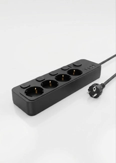 Akım Korumalı 4’lü Priz 2xUSB 2xType-C Çıkış Yüksek Gerilim Koruma Priz Çoğaltıcı