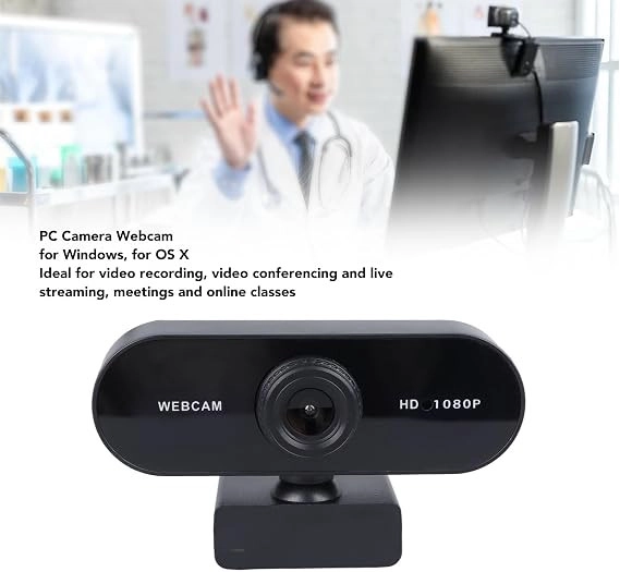 WebCam Orjınal HD 1080p Konferans Kamera Dahili Mikrofon Görüntülü Sohbet Yayın Kamerası HD Video