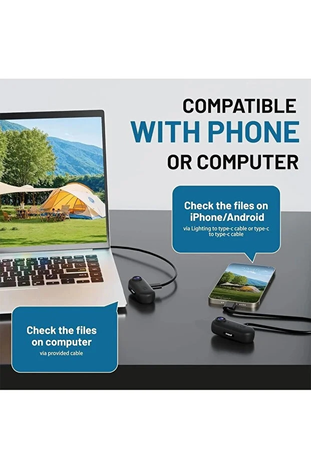 Mini WIFI Aksiyon Kamerası 1080P Taşınabilir Vücut Kamerası Giyilebilir Video Kaydedici Siyah