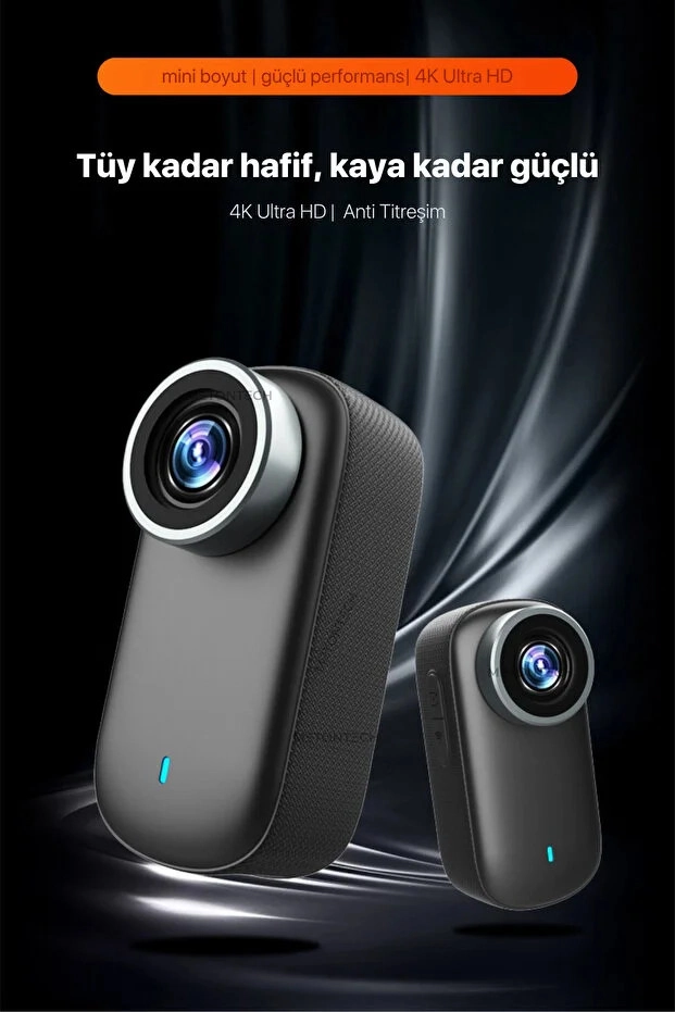4K Ultra HD Mini WIFI Aksiyon Kamerası Taşınabilir Vücut Kamerası 1.47’HD Ekranlı Giyilebilir Video Kaydedici