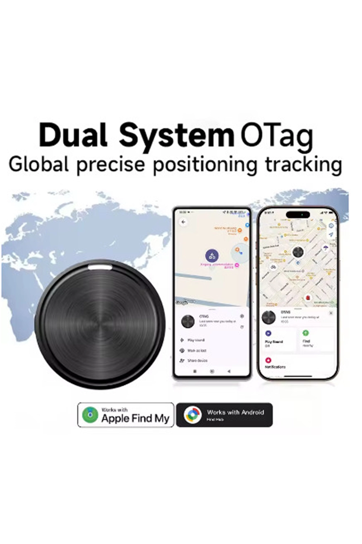 iOS & Android Uyumlu Bluetooth Konum Takip Cihazı Akıllı Tag