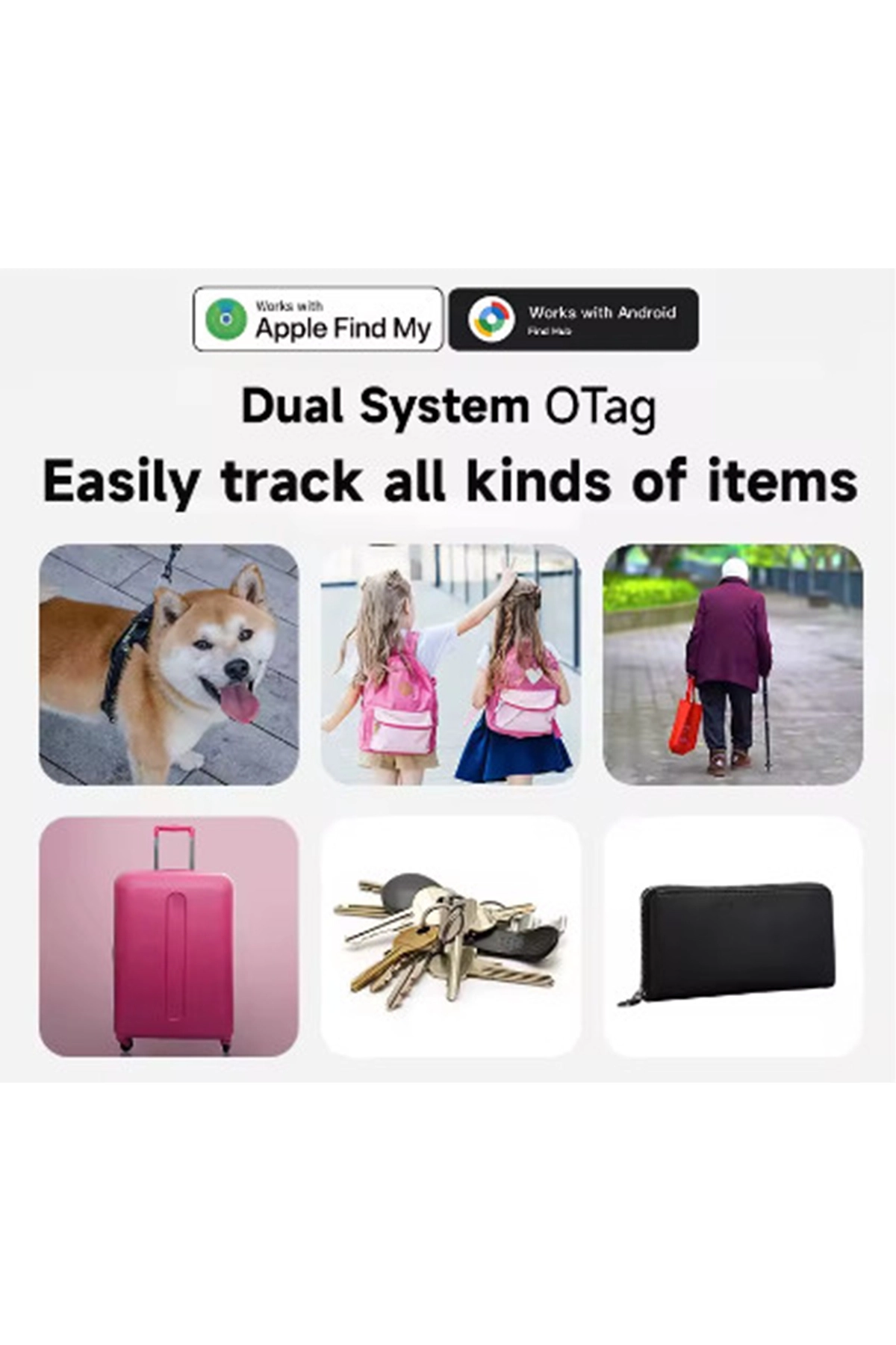 iOS & Android Uyumlu Bluetooth Konum Takip Cihazı Akıllı Tag