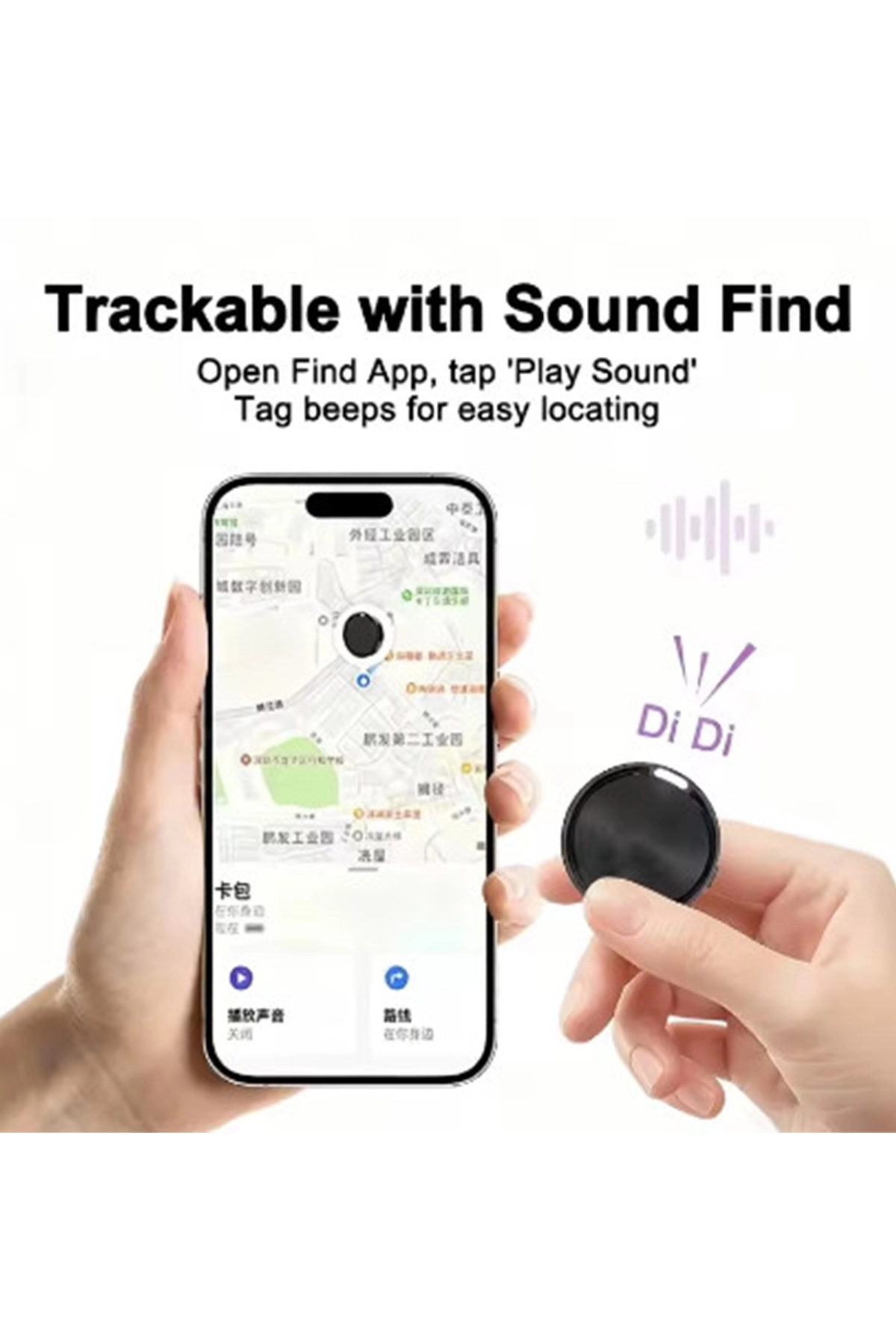 iOS & Android Uyumlu Bluetooth Konum Takip Cihazı Akıllı Tag