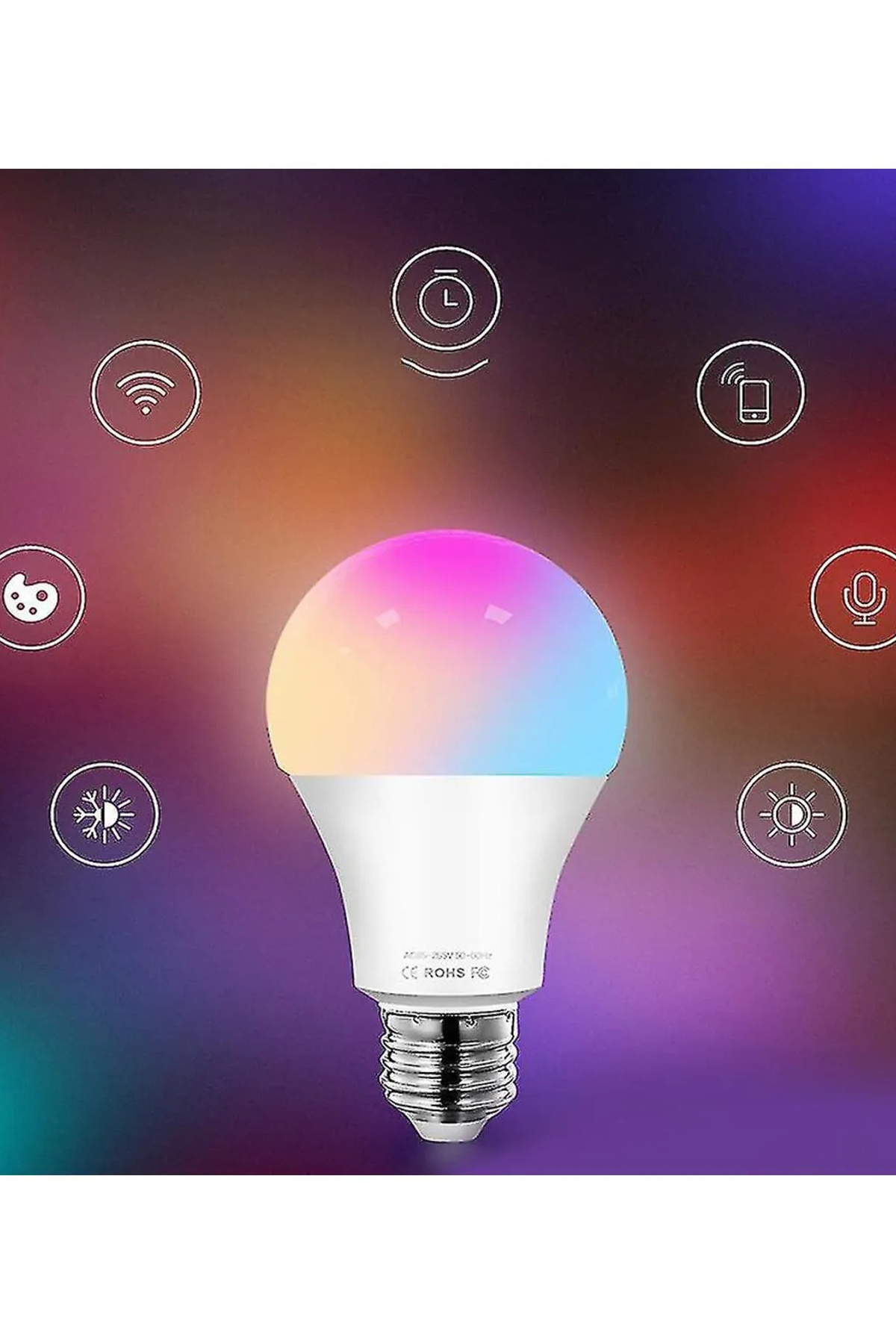 Fulltech Akıllı Rgb LED Lamba Ampul 9W 50Hz 800 Lümen