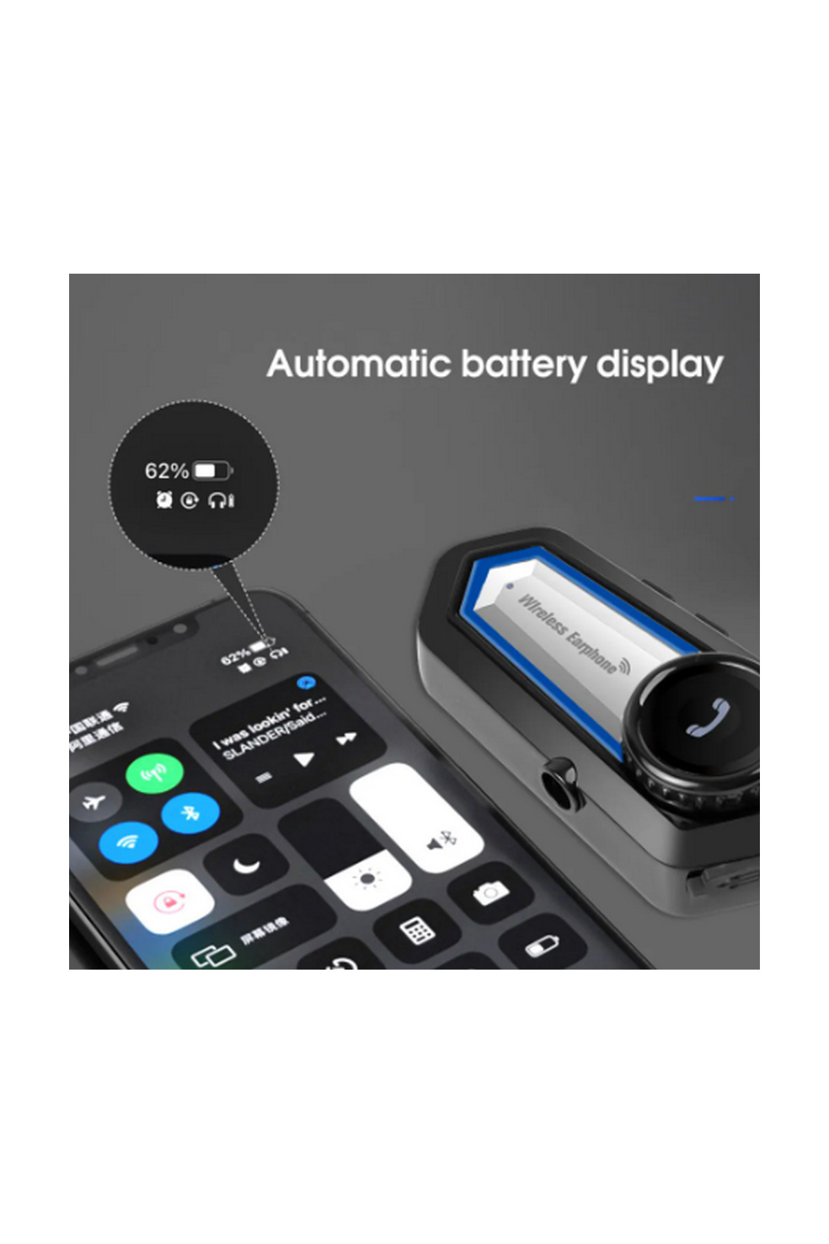 Vothoon Bt31 Kask Kulaklık Bluetooth 5.0 Motosiklet Interkom Su Geçirmez Kablosuz Kulaklık