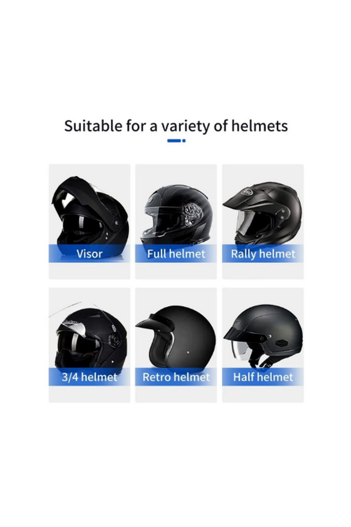 Vothoon Bt31 Kask Kulaklık Bluetooth 5.0 Motosiklet Interkom Su Geçirmez Kablosuz Kulaklık