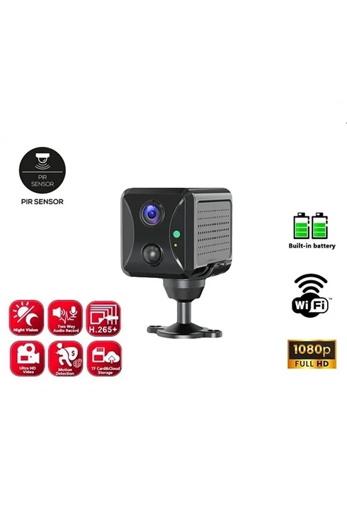  Mini Ip Kamera Sensörlü Algılamalı Sesli Konuşmalı 1080p Hd Wifi Kamera