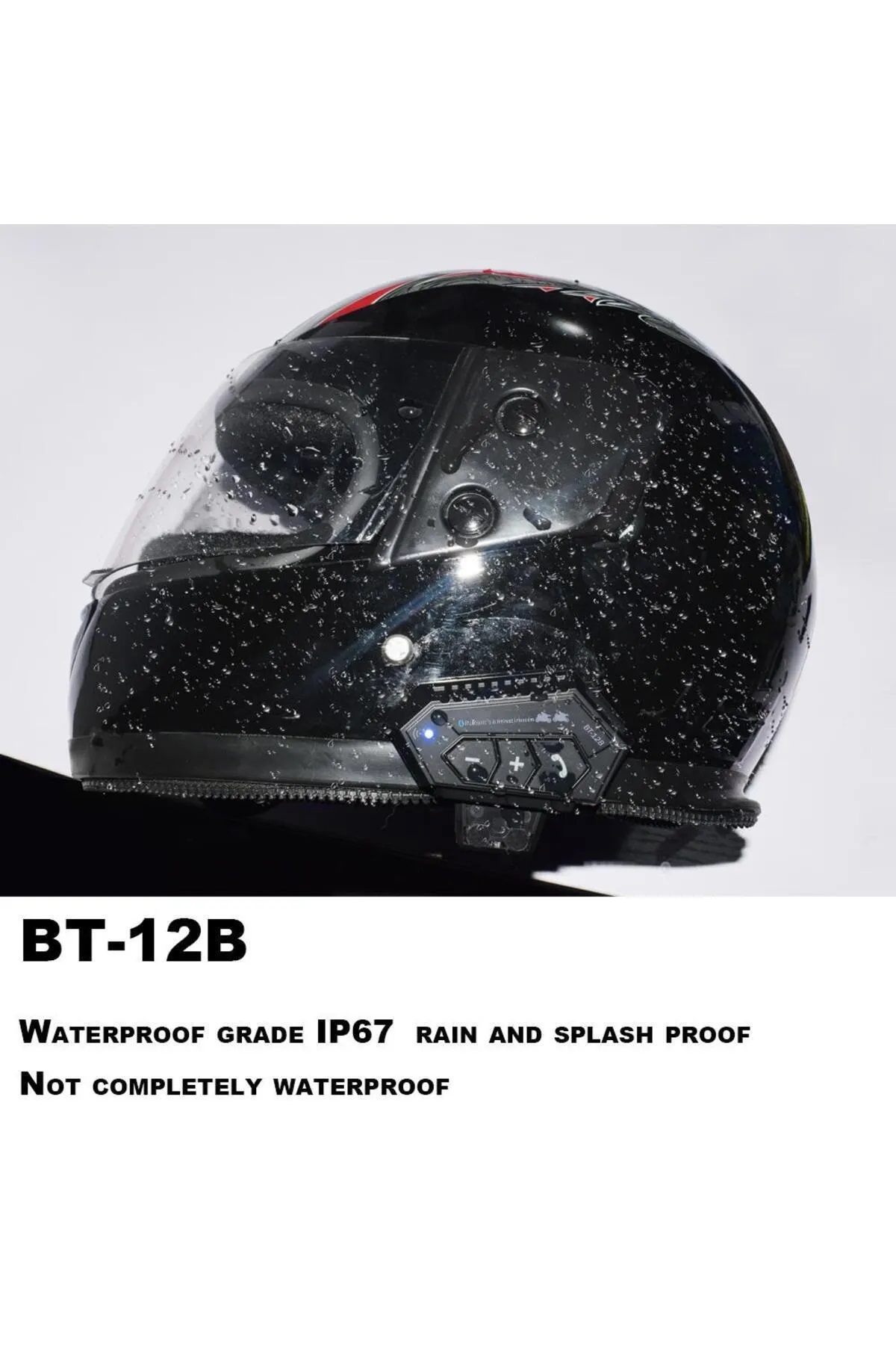 Bt-12B 2 Binici Eşleşme özellıklı Motosiklet Bluetooth Intercom