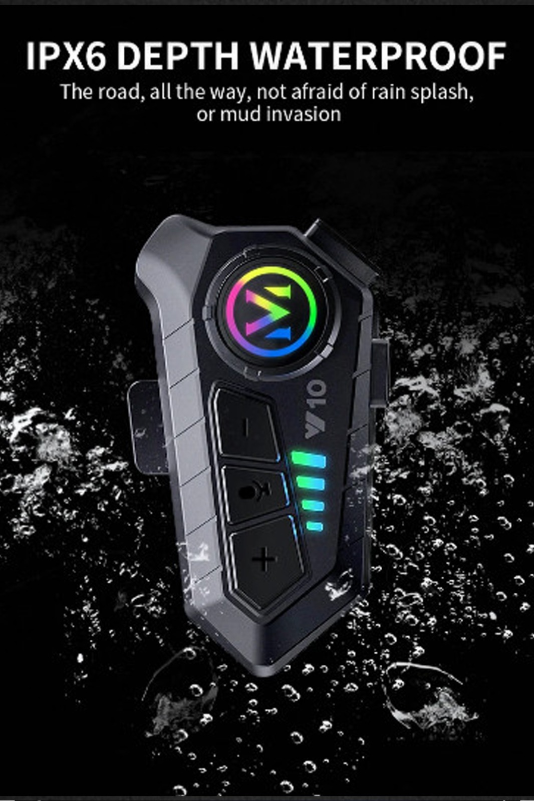 Y10 Kask Kulaklık Bluetooth Motosiklet Kulaklık 5,3 Bluetooth Intercom Motorsiklet Kulaklık