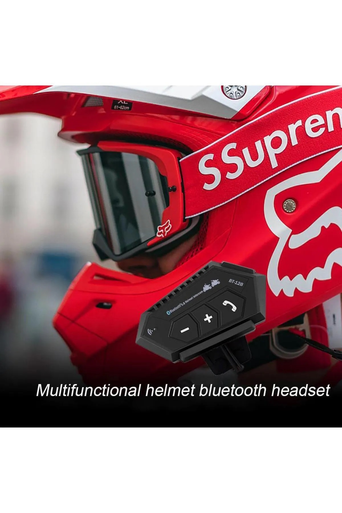 Bt-12B 2 Binici Eşleşme özellıklı Motosiklet Bluetooth Intercom