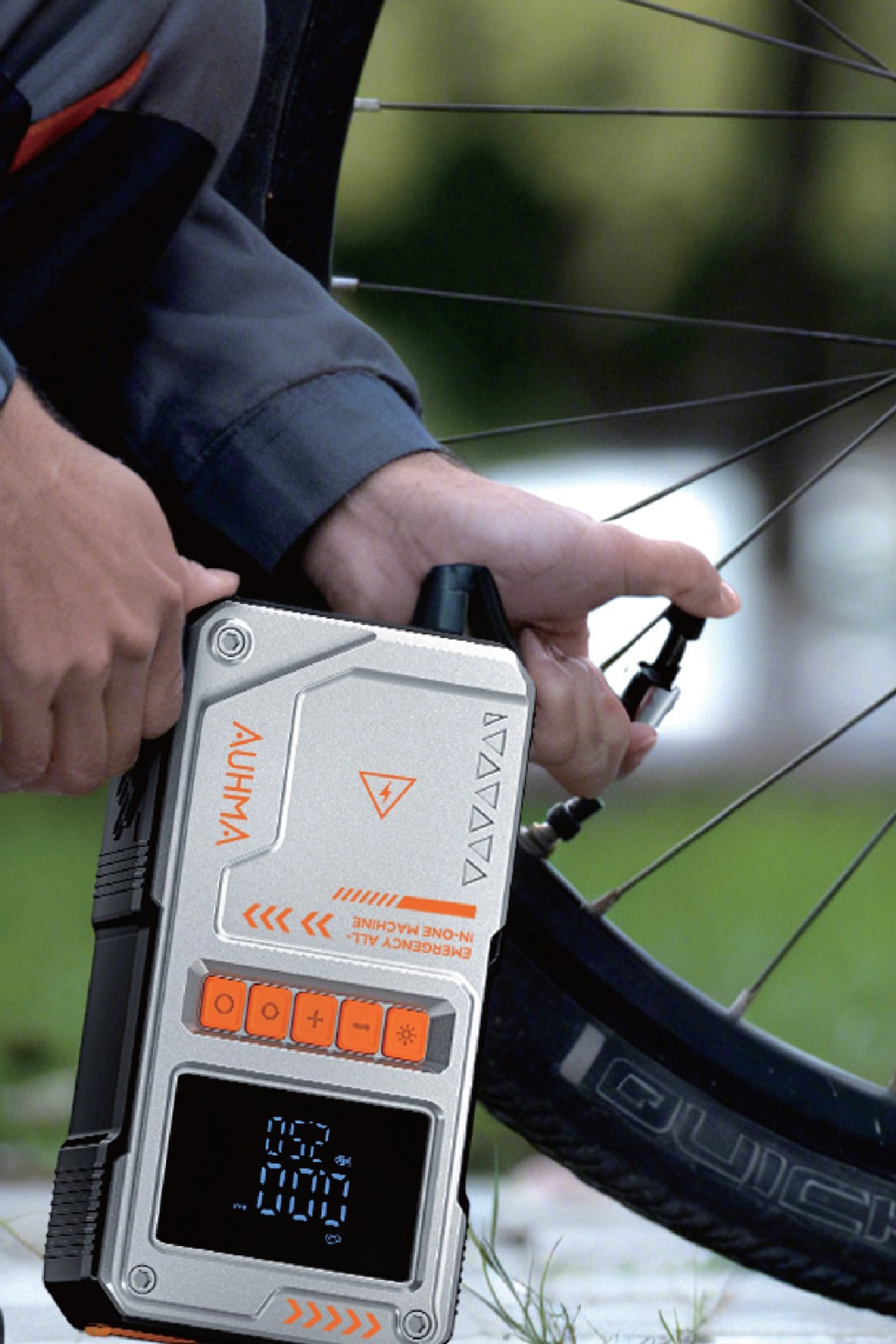 4’ü 1 Arada 10.000 mAh Akım Korumalı Jump Starter & Hava Kompresörü Akü Takviye Powerbank
