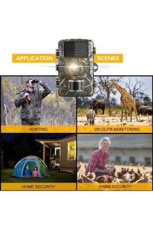 Vothoon Fotokapan Kamera 12mp 1080p Doğa Ve Outdoor Gece Görüşlü Kamera Su Geçirmez