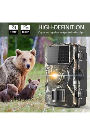 Vothoon Fotokapan Kamera 12mp 1080p Doğa Ve Outdoor Gece Görüşlü Kamera Su Geçirmez