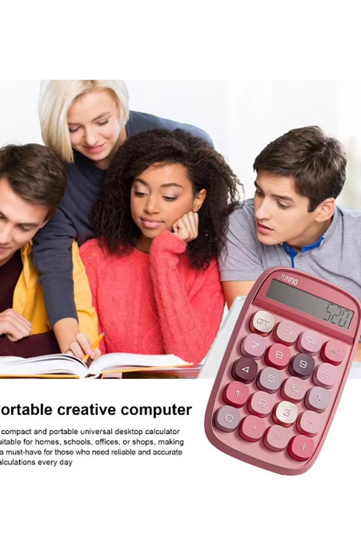 Vothoon Sevimli Kare Tuşlu 10 haneli ldc ekran hesap makinası yeşil