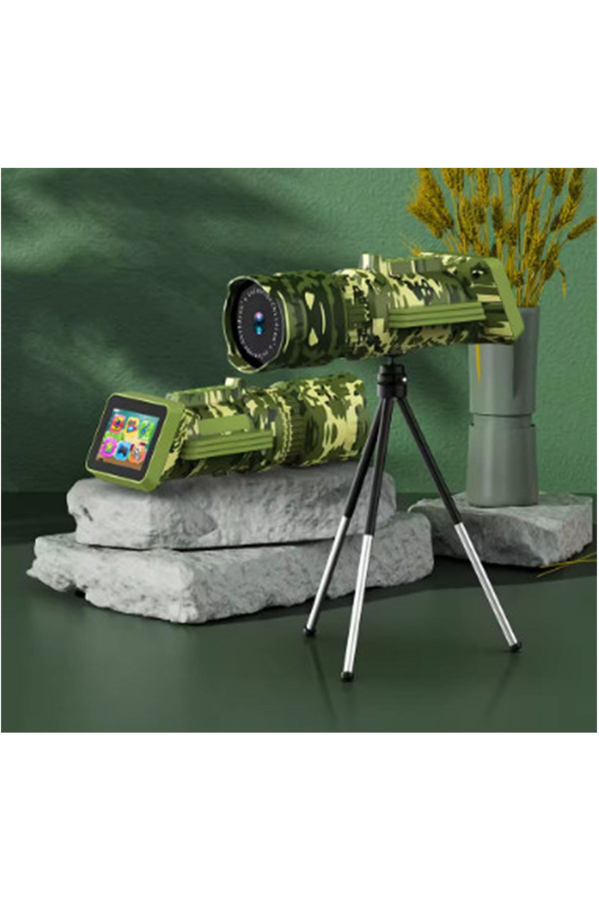 Digital Dürbün 8,0 Megapixel, 2.0 LCD HD Uzun Menzilli Taşınabilir 1080Px720P Tripodlu Dürbün
