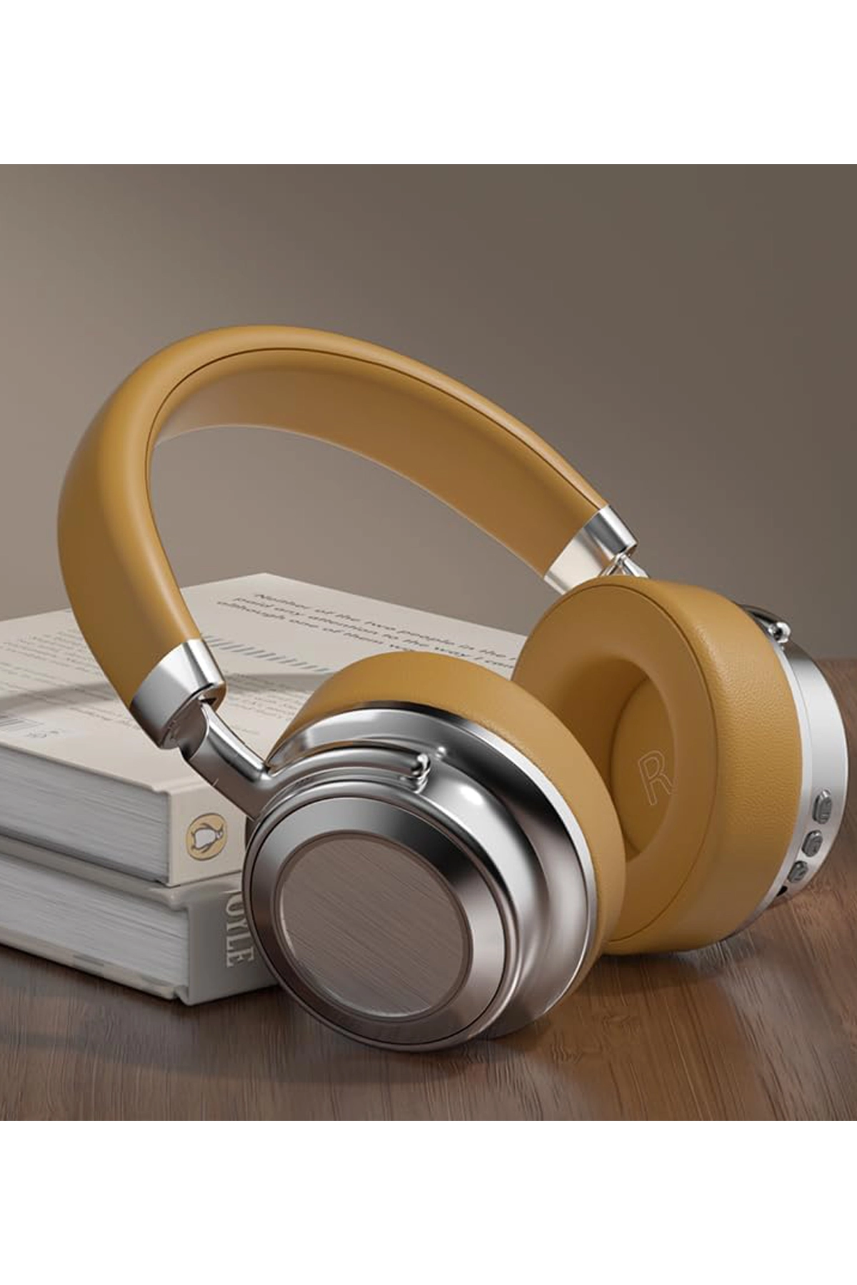Metal Kulak Üstü Kablosuz Bluetooth Kulaklık Hybrid Anc Type-C Hızlı Şarj Bluetooth 6.0