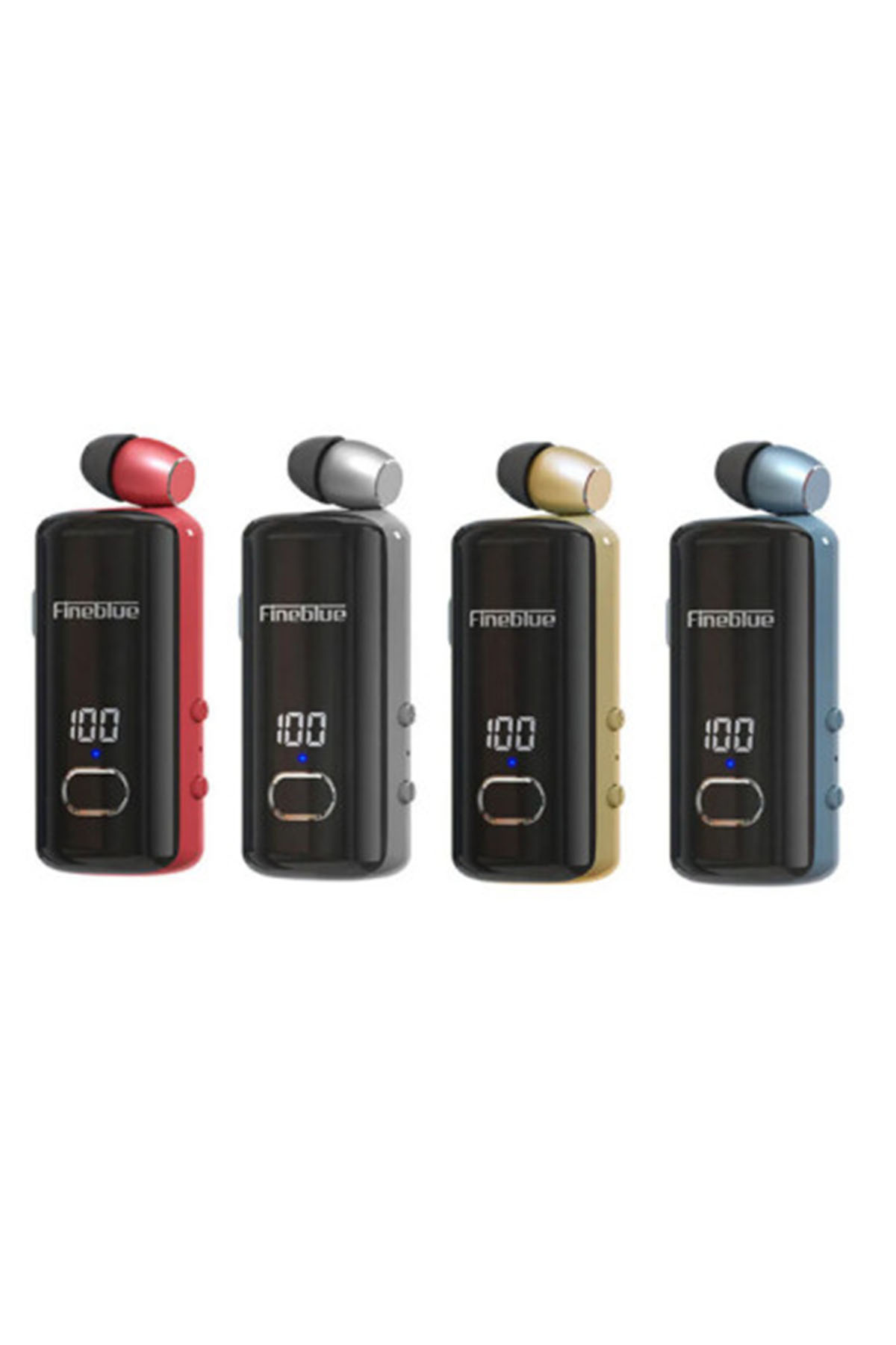 Fineblue F580 Dijital Göstergeli Makaralı Titreşimli Bluetooth Kulaklık Gold