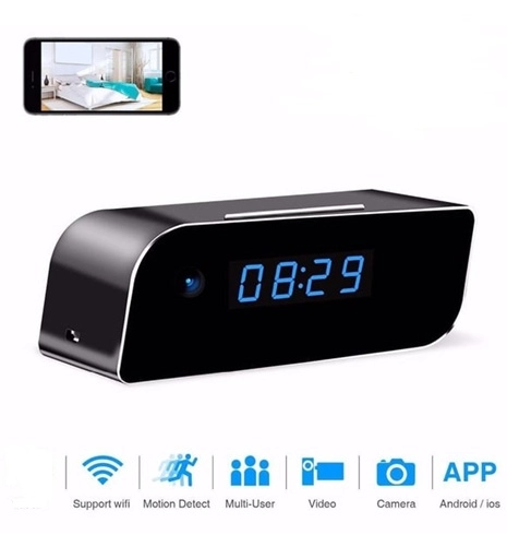 4K Wifi Gizli Kamera Bebek Bakıcı Kamera 1080p Masa Saati  sesli kayıt 
