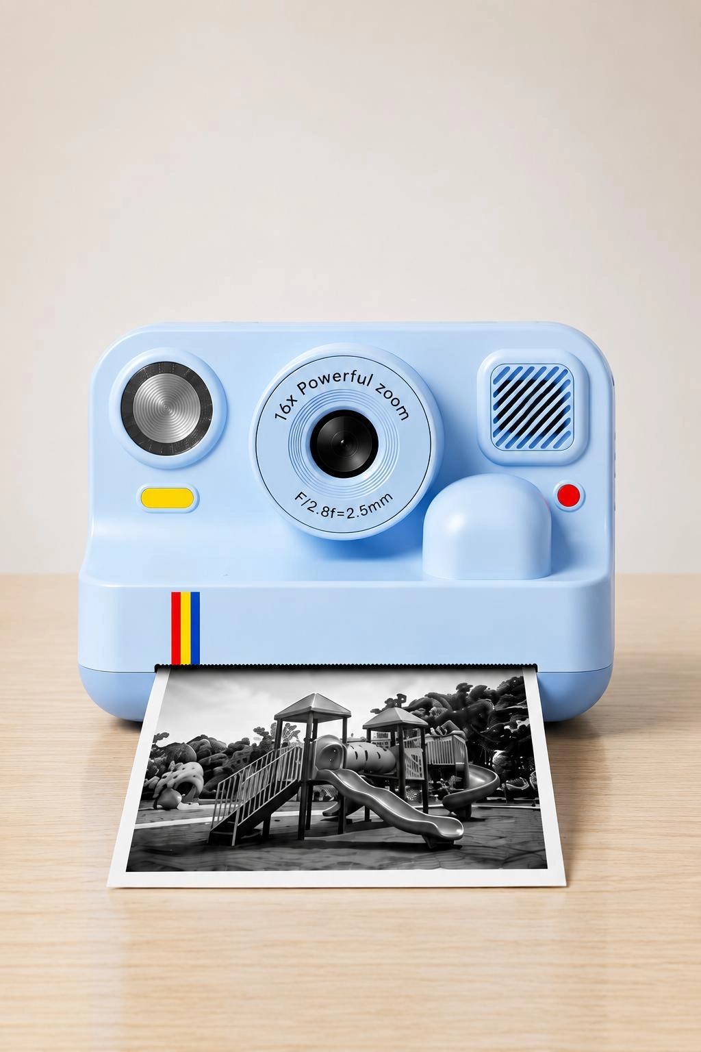 Çocuk Anında Baskılı Fotoğraf Makinesi 16MP Dijital Kamera 1080P Video WiFi Telefon Destekli
