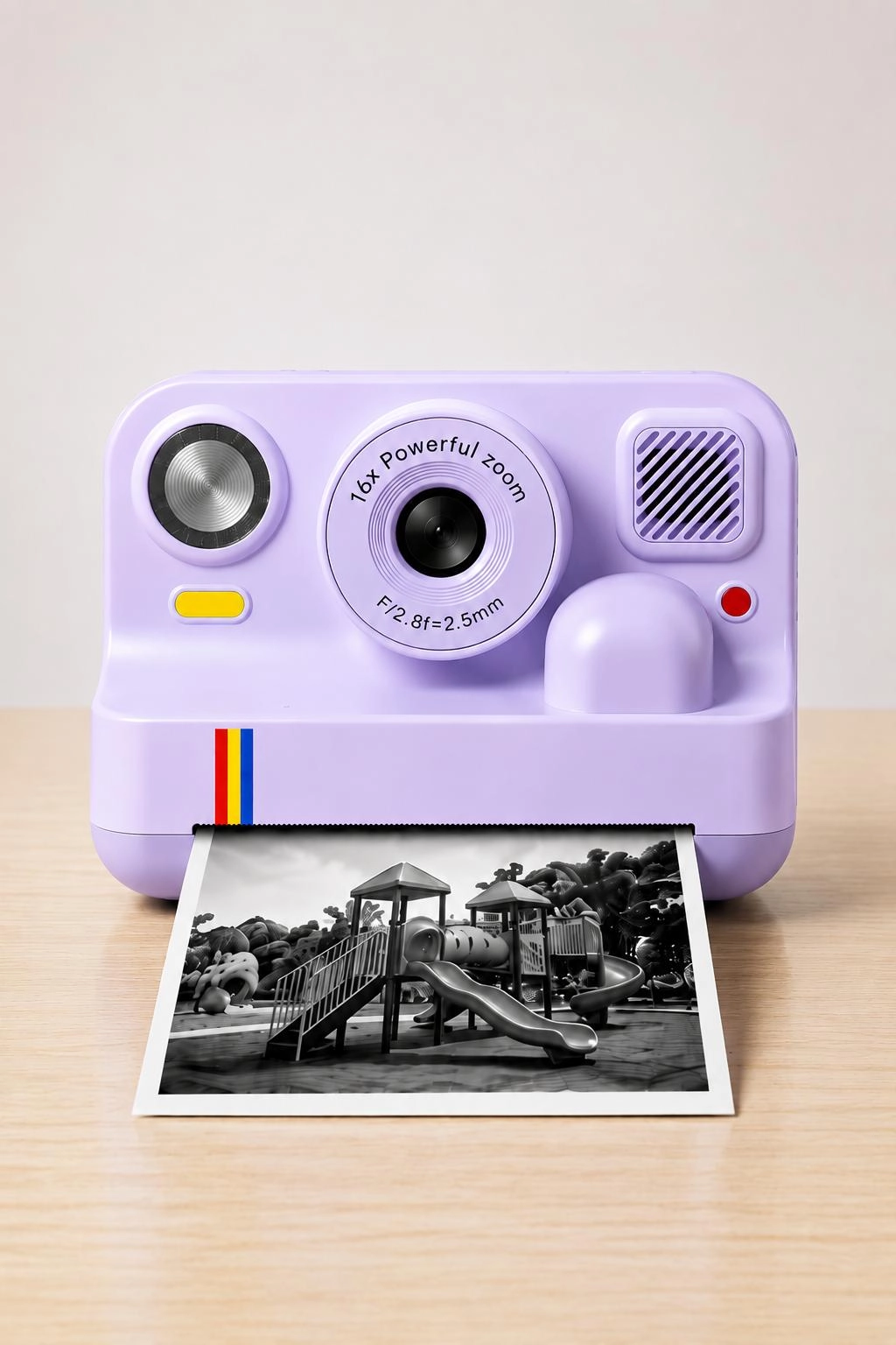 Çocuk Anında Baskılı Fotoğraf Makinesi 16MP Dijital Kamera 1080P Video WiFi Telefon Destekli