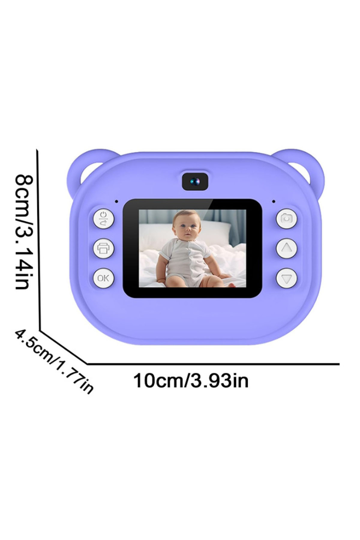 Dijital Video Kayıt Fotoğraf Çocuk Kamerası Anlık Termal Resim Kağıt Baskılı