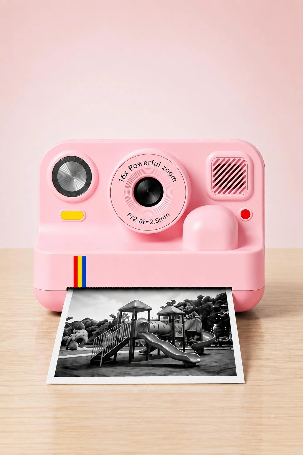 Çocuk Anında Baskılı Fotoğraf Makinesi 16MP Dijital Kamera 1080P Video WiFi Telefon Destekli