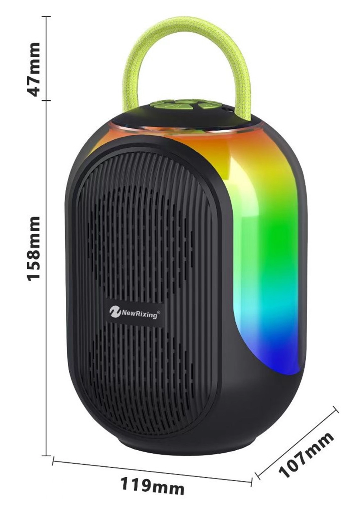 Bluetooth Çift Mikrofonlu Kablosuz Karaoke Rgb Işıklı Yüksek Sesli Müzik 4 Ses Degıstırme