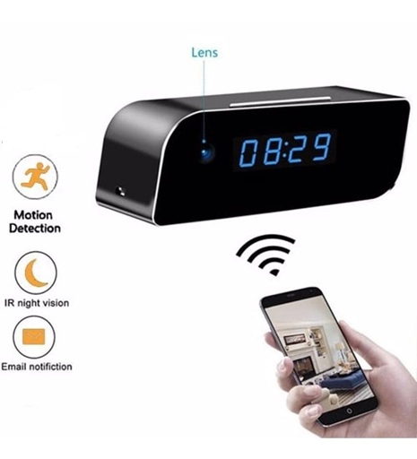 4K Wifi Gizli Kamera Bebek Bakıcı Kamera 1080p Masa Saati  sesli kayıt 