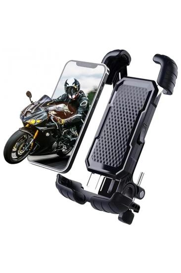 360° Derece Ayarlanabilen Gidon Bağlantılı Bisiklet Motosiklet için ABS 4-7.8″ inç Telefon Tutucu