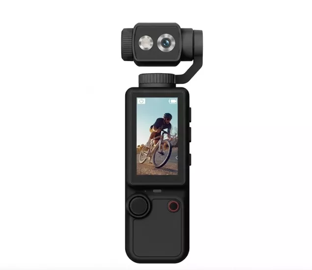Q8 4K Ultra HD Taşınabilir Vlog Spor Ve Aksiyon Kamerası 2.0’’ Döndürülebilir IPS Ekran siyah