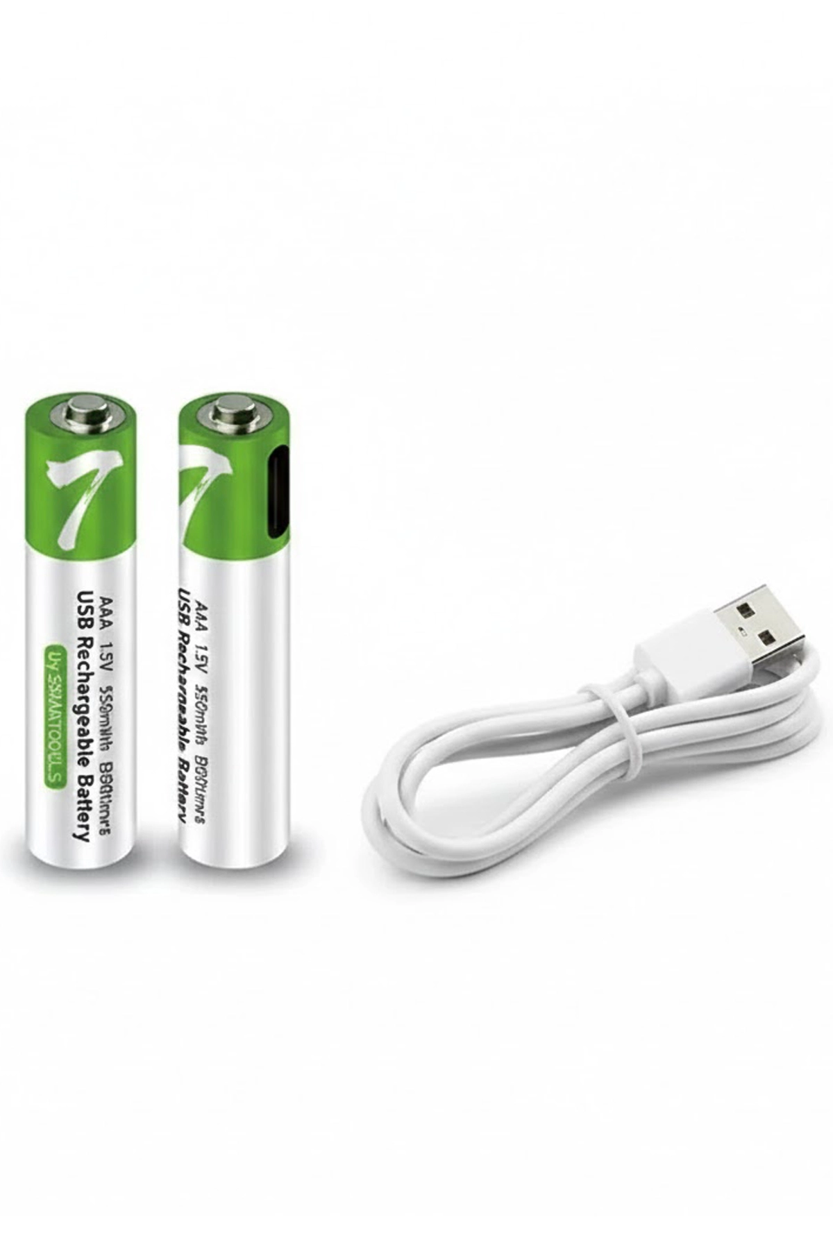 Type-C Şarjlı 800MWH 1.5V Şarj Edilebilir 2’li AAA İnce Pil - Lityum Iyon Batarya