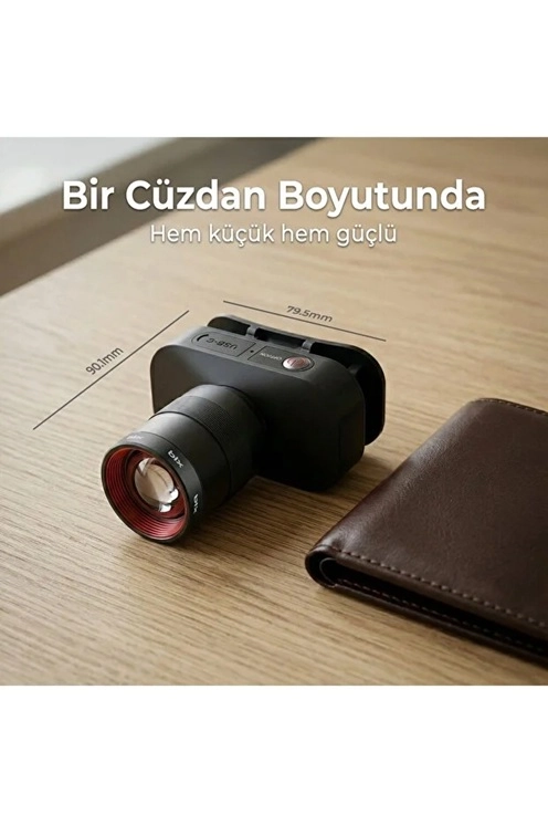 BXT1FL 10W Şarj Edilebilir Kafa Feneri 750 Lümen 2500mAh 4 Işık Modlu Zoom Özellikli LED Kafa