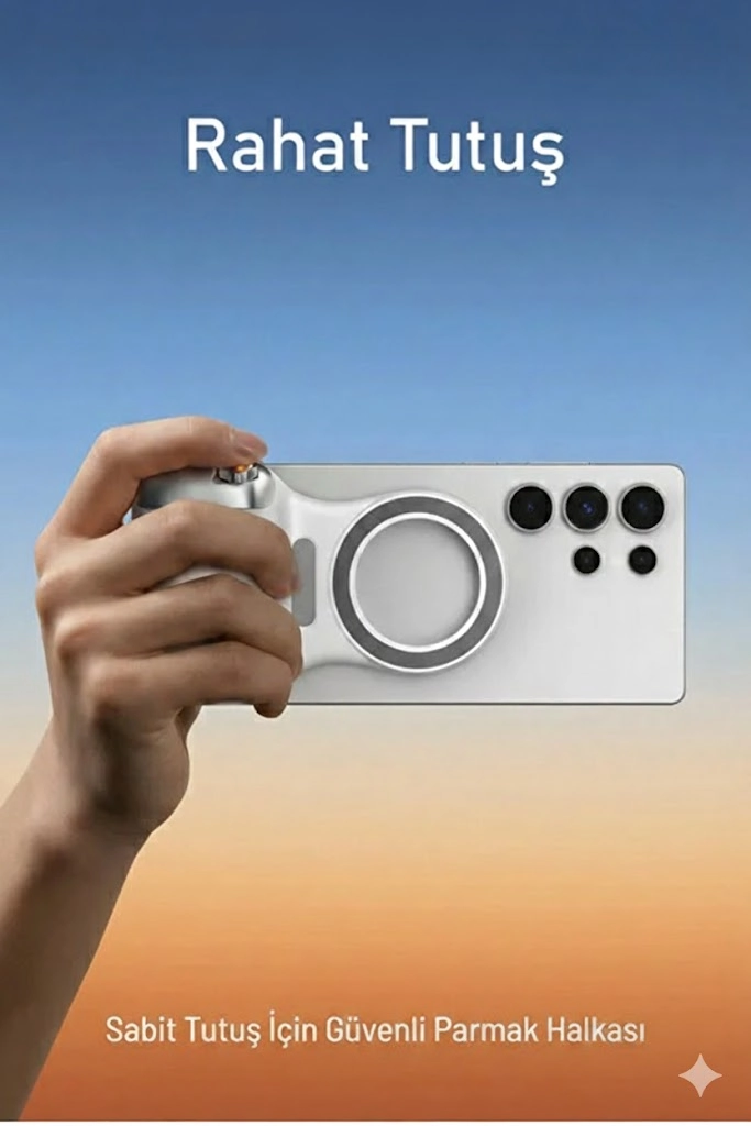 MagSafe Selfie Çubuğu Kamera Kolu Profesyonel Çekim Zoom 