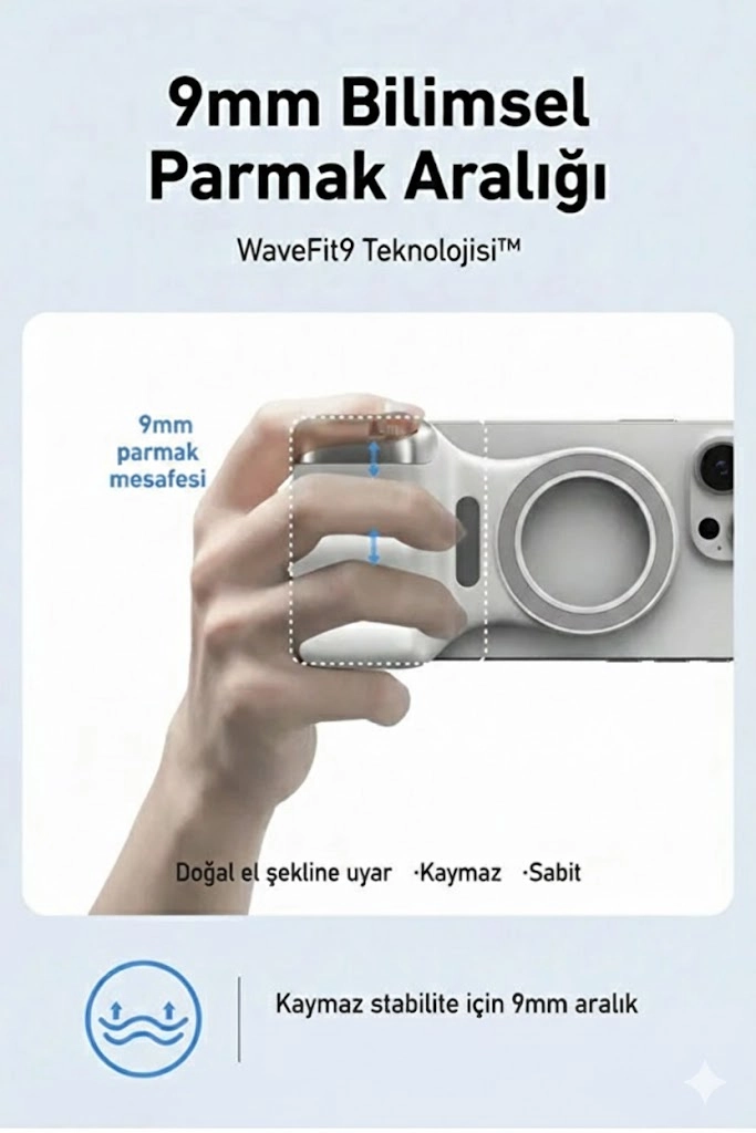 MagSafe Selfie Çubuğu Kamera Kolu Profesyonel Çekim Zoom 